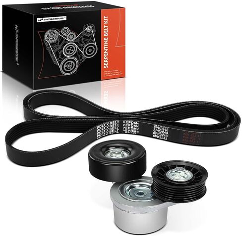 A-Premium Engine Serpentine Belt Drive Kit Compatible with Dodge Ram 1500 2500 2002-2003, Durango 2000-2003, Dakota 2000-2003 - SOHC 3.7L 4.7L in Saudi Arabia