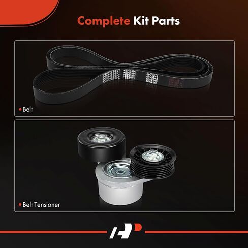 A-Premium Engine Serpentine Belt Drive Kit Compatible with Dodge Ram 1500 2500 2002-2003, Durango 2000-2003, Dakota 2000-2003 - SOHC 3.7L 4.7L in Saudi Arabia
