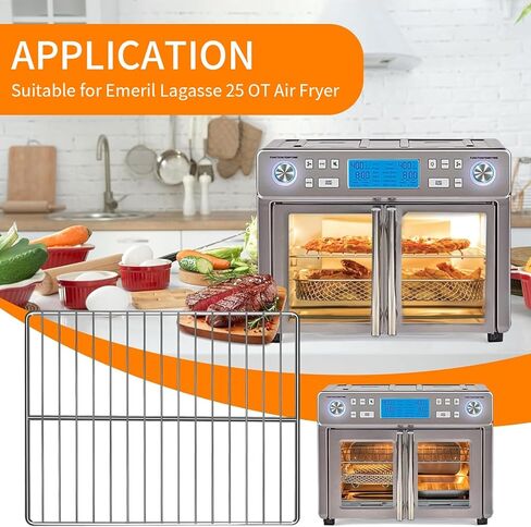 صينية استبدال مقلاة الهواء لـ Emeril Lagasse كل يوم 360 26 QT مقلاة الهواء الكبيرة الإضافية ، 12.5 '× 11.5' in Kuwait