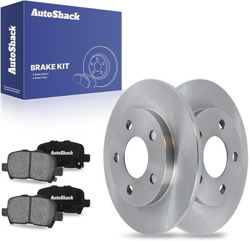 AutoShack Rear Brake Rotors Ceramic Brake Pads | Replacement for 2010-2013 Chevrolet Impala 2014-2016 Impala Limited 2005-2009 Buick LaCrosse Allure 2004-2008 Pontiac Grand Prix | 6-PC Brake Kit in Saudi Arabia