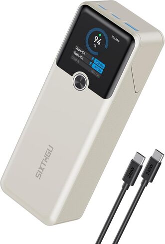 140W Power Bank ، 20000mah laptop portable Charger مع عرض رقمي ذكي و PD/QC3.0 الشحن السريع ، الإخراج 3-PORTS لـ MacBook ، Dell ، iPhone 16/15/14 ، Samsung ، iPad ، AirPods More in Kuwait