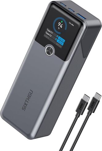 140W Power Bank, 20000mAh Laptop Portable Charger with Smart Digital Display and PD/QC3.0 Fast Charging, 3-Port Output for MacBook, Dell, iPhone 16/15/14 Series, Samsung, iPad, AirPods More in Kuwait