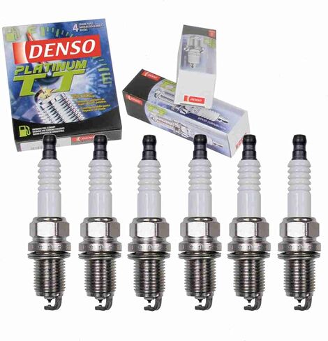 6 pc DENSO Platinum TT Spark Plugs compatible with Toyota Solara 3.0L 3.3L V6 1999-2008 in Saudi Arabia