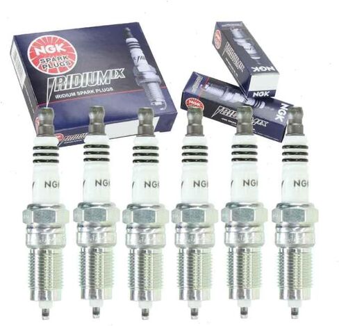 6 pc NGK Iridium IX Spark Plugs compatible with Land Rover LR3 4.0L V6 2005-2009 in Saudi Arabia