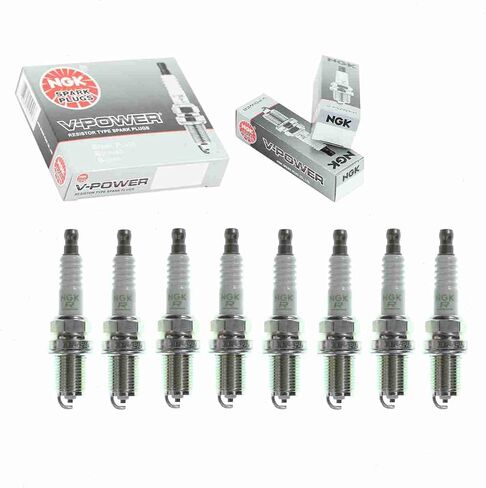 8 pc NGK V-Power Spark Plugs compatible with Lexus SC400 4.0L V8 1992-2000 in Saudi Arabia