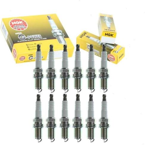 12 pc NGK G-Power Spark Plugs compatible with Mercedes-Benz CLK320 3.2L V6 1998-2005 in Saudi Arabia