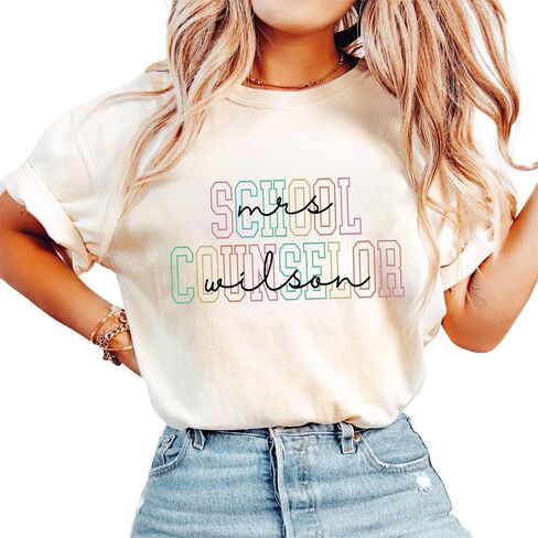 Personalized Teacher Shirts for Women, First Day of School Shirts, Custom Teacher Gifts 2025 in Saudi Arabia
