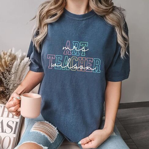 Personalized Teacher Shirts for Women, First Day of School Shirts, Custom Teacher Gifts 2025 in Kuwait