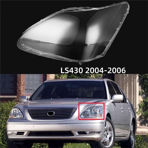 Compatible for Lexus LS LS430 2004 2005 2006 Accessories Vehicles Transparent PC Material Headlights Lens(Left) in Saudi Arabia