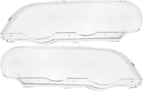 Right/Left Car Headlight Cover Compatible For BMW X5 E53 1998 1999 2000 2001 2002 2003 Headlight Lens Cover Lampcover Cover Lampshade Shell(Only Left Side) in Saudi Arabia