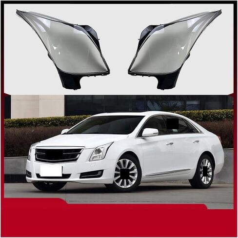 متوافق مع كاديلاك XTS 2013 2014 2015 2016 2017 غطاء المصباح الأمامي للسيارة شفاف عاكس الضوء عدسة قذيفة (زوج) in Saudi Arabia