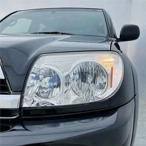 غطاء المصباح الأمامي للسيارة غطاء زجاجي للعدسات متوافق مع Toyota 4Runner 2003 2004 2005 أغطية المصابيح الأمامية شفافة عاكس الضوء علبة مصباح إضاءة السيارات (1 قطعة الجانب الأيمن) in Kuwait