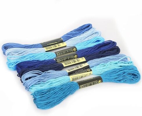 8Pcs 7.5m Purple Cotton Stitch Embroidery Thread Floss DIY Friendship Bracelets Floss Craft Sewing Skeins Fashion Embroidery Floss for Arts, Crafts and Sewing in Saudi Arabia
