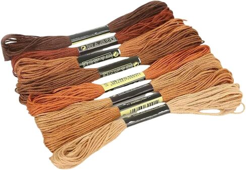 8Pcs 7.5m Purple Cotton Stitch Embroidery Thread Floss DIY Friendship Bracelets Floss Craft Sewing Skeins Fashion Embroidery Floss for Arts, Crafts and Sewing in Saudi Arabia