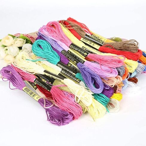 8Pcs 7.5m Purple Cotton Stitch Embroidery Thread Floss DIY Friendship Bracelets Floss Craft Sewing Skeins Fashion Embroidery Floss for Arts, Crafts and Sewing in Saudi Arabia
