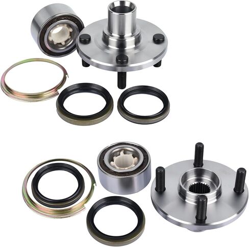 KUSATEC 518507 2pcs Front Wheel Bearing and Hub Assembly Compatible with 1998-2002 Chevy Prizm,1993-1997 Geo Prizm,1994-2002 Toyota Corolla, 4 Lug Bolts without ABS in Saudi Arabia