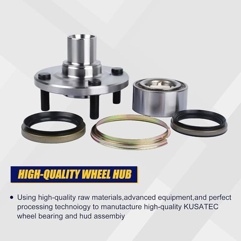 KUSATEC 518507 2pcs Front Wheel Bearing and Hub Assembly Compatible with 1998-2002 Chevy Prizm,1993-1997 Geo Prizm,1994-2002 Toyota Corolla, 4 Lug Bolts without ABS in Saudi Arabia