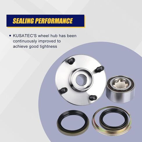 KUSATEC 518507 2pcs Front Wheel Bearing and Hub Assembly Compatible with 1998-2002 Chevy Prizm,1993-1997 Geo Prizm,1994-2002 Toyota Corolla, 4 Lug Bolts without ABS in Saudi Arabia