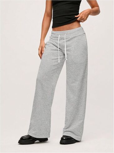 Verdusa Women's Straight Leg Sweatpants Athletic Casual Long Pants with Pockets in Saudi Arabia