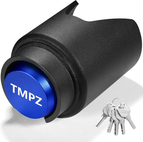 TMPZ Upgraded Heavy Duty Steel Trailer Hitch Lock for 2-5/16 Inch Couplers – Coupler Lock Secures Safety Chains, Anti-Theft Weatherproof Protection for RV, Boat, Camper & Utility Trailers (Blue) in Saudi Arabia