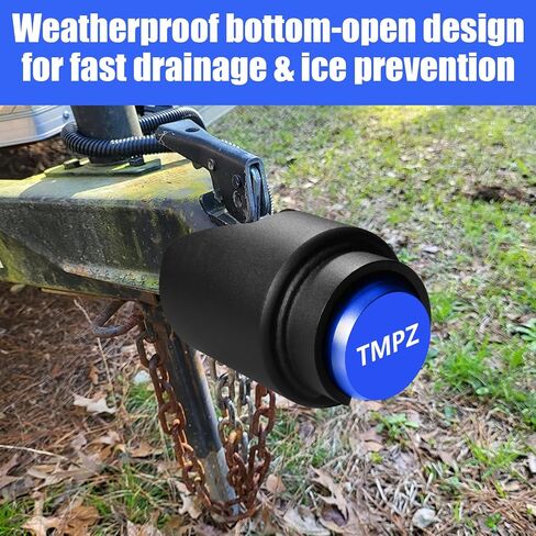 TMPZ Upgraded Heavy Duty Steel Trailer Hitch Lock for 2-5/16 Inch Couplers – Coupler Lock Secures Safety Chains, Anti-Theft Weatherproof Protection for RV, Boat, Camper & Utility Trailers (Blue) in Saudi Arabia