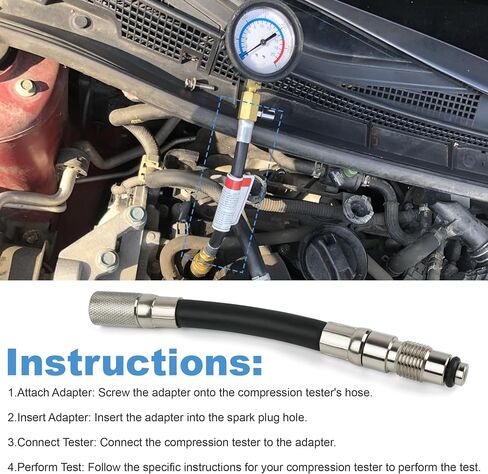 14mm Compression Tester Adapter for Ford Triton with 4.6 and 5.4 L, 3 Valve Triton V-8 Engines 2004 and Newer in Saudi Arabia