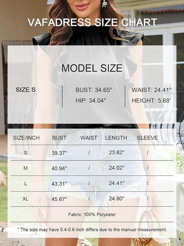 Women's Elegant Satin Blouse Shirt Ruffle Sleeve Mock Neck Work Office Party Tops in Kuwait