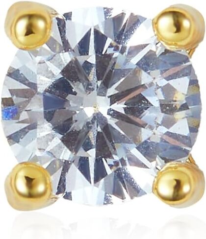 14k Brass Diamond Stud Earrings,Cut Cubic Zirconia Stud Earrings For Women,Jewellery Gift for Her in Saudi Arabia