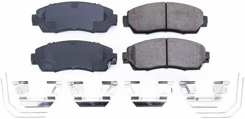 Power Stop Front Brake Kit For Acura RDX 2019-20 |RDX 2024-25 |Honda Accord Crosstour 2011 |CR-V 2012-16 |CR-V 2020 |Honda Crosstour 2012-15 - Ceramic Brake Pads With Installation Hardware, 17-1521 in Saudi Arabia