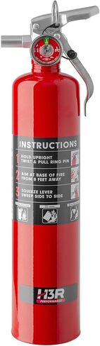 MaxOut ABC Fire Extinguisher for Vehicle, Marine & Home Safety | Car, Truck, Off-Road, UTV, RV, Boat | Refillable Dry Chemical | Mounting Bracket | UL Listed, USCG Approved | 2.5 lbs Black in Saudi Arabia