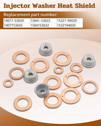 19077-53650 Injector Washer Heat Shield Fit for Fit for 4 Cylinder Kubota Engines V1205 V1305 V1505 V1903 V2003E V2203ME V2403ME Replace 15841-53622 in Kuwait