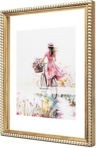إطار صورة عائم مقاس 11 × 14، من خشب الصنوبر الصلب مع زجاج حقيقي مزدوج الجوانب، يناسب مقاس 8 × 10 أو عرض أي صورة بحجم يصل إلى 11 × 14، معلق على الحائط أو قائم بذاته على سطح الطاولة، طبيعي in Kuwait