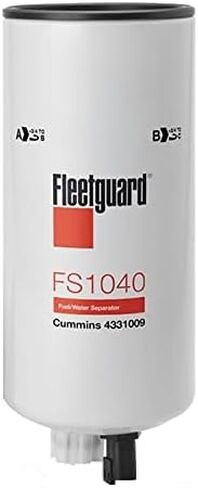 فاصل المياه بفلتر الوقود FS1040 Fleetguard، يستبدل بالدوين BF1274SP، دونالدسون P551047، Luber Finer LFF1007، Napa 3488، Wix 33423 in Saudi Arabia