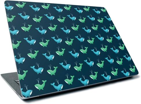 MightySkins Skin Compatible with Microsoft Surface Laptop 3 13.5" (2019) - Whale Wave | Protective, Durable, and Unique Vinyl Decal wrap Cover | Easy to Apply and Change Style | Made in The USA in Saudi Arabia