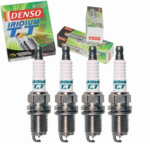 4 pc DENSO Iridium TT Spark Plugs compatible with Mitsubishi Lancer 2.0L 2.4L L4 2002-2016 in Saudi Arabia