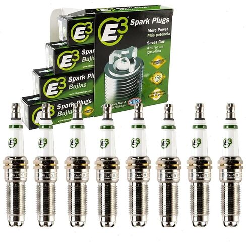 8 pc E3 Spark Plugs compatible with Chevrolet Tahoe 5.3L 6.2L V8 2015-2021 in Saudi Arabia