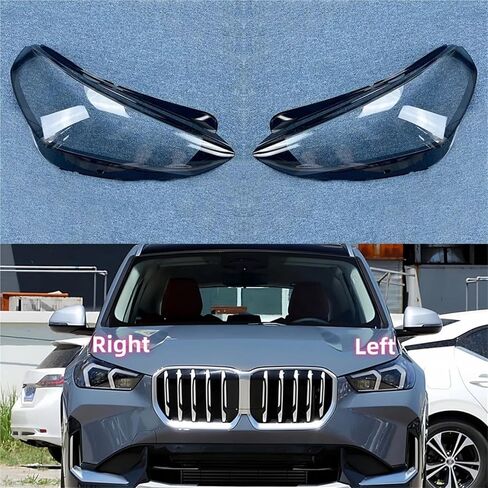 متوافق مع BMW X1 2023 غطاء المصباح الأمامي للسيارة غطاء المصباح الأمامي عاكس الضوء غطاء المصباح غطاء المصباح الأمامي أغطية غطاء عدسة زجاجية (1 قطعة الجانب الأيسر) in Kuwait