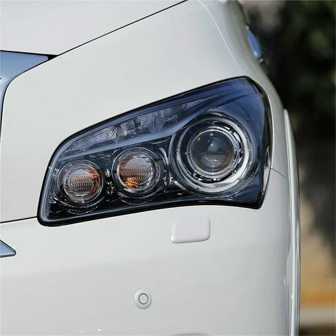 متوافق مع إنفينيتي QX80 QX56 2011 2012 2013 اكسسوارات السيارات عدسة المصباح الأمامي غطاء شفاف عاكس الضوء كشافات قذيفة (1 قطعة الجانب الأيمن) in Kuwait