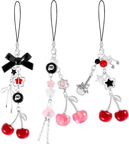 4pcs سحر هاتف لطيف y2k bow star سحر الهاتف الخليوي للحالة سحر الفضة للهاتف Kawaii Car Charm charm kit keychain keychain charm accsitations for pendant camera camera in Kuwait