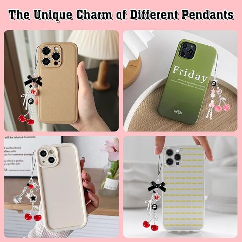 4pcs سحر هاتف لطيف y2k bow star سحر الهاتف الخليوي للحالة سحر الفضة للهاتف Kawaii Car Charm charm kit keychain keychain charm accsitations for pendant camera camera in Kuwait