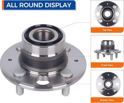 زوج PAROD 512034 محمل العجلة الخلفية ومجموعة المحور مناسب لـ Acura Integra 1994-1998، Honda Accord 1986-1989، Civic 1992-2000، Civic Del Sol 1993-1997، غير ABS؛ القرص الخلفي in Saudi Arabia
