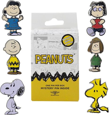 Buckle-Down Peanuts Mystery Enamel Pin Blind Box Series, Charlie Brown, Lucy, Marcie, Peppermint Patty, Snoopy or Woodstock in Saudi Arabia