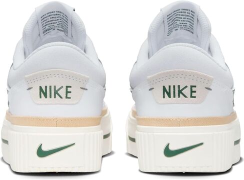 Nike Court Legacy Lift Women's Shoes (DM7590-107, White/Sail/Sesame/Fir) in Saudi Arabia