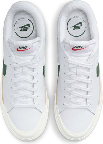 Nike Court Legacy Lift Women's Shoes (DM7590-107, White/Sail/Sesame/Fir) in Saudi Arabia