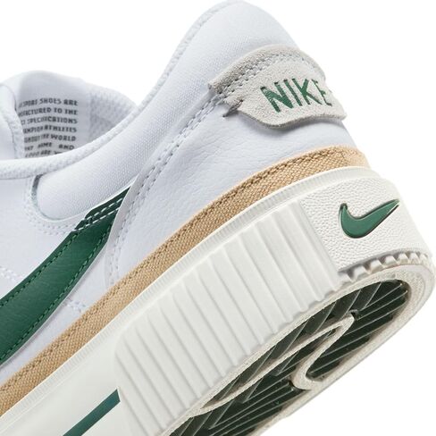 Nike Court Legacy Lift Women's Shoes (DM7590-107, White/Sail/Sesame/Fir) in Saudi Arabia