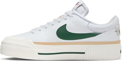 Nike Court Legacy Lift Women's Shoes (DM7590-107, White/Sail/Sesame/Fir) in Saudi Arabia