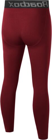 Roadbox Youth Boys' Thermal Compression Pants, Fleece Lind Base Layer Sports Leggings, Athletic Tights for Cold Weather in Saudi Arabia
