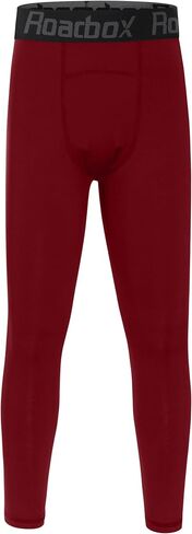 Roadbox Youth Boys' Thermal Compression Pants, Fleece Lind Base Layer Sports Leggings, Athletic Tights for Cold Weather in Saudi Arabia