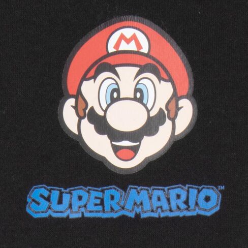 Nintendo Super Mario Bros Boys Matching Pullover Hooded Graphic Print T-Shirt and Jogger Pants 2-Piece Bundle Set for Kids in Saudi Arabia