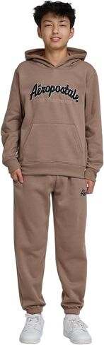 AEROPOSTALE Boys 2 Piece Outfit - Pullover Hoodie and Athletic Pants, Youth Jogger Sweatpants and Sweatshirt, Sizes 4-12 in Saudi Arabia